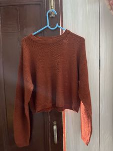 Cropped Knit Sweater