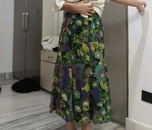 Floral Print Maxi Skirt