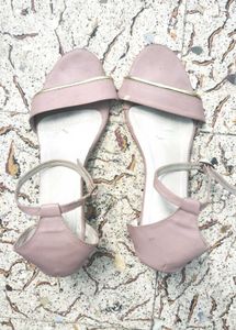 Pink Ankle Strap Heels