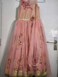 Girls' Pink Floral Dress