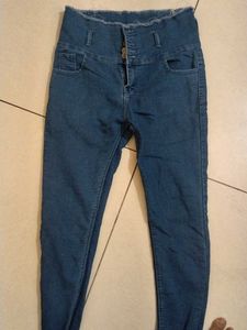 High Waisted Denim Jeans