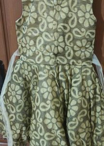 Baby Girl Frock Olive Green 2-3years