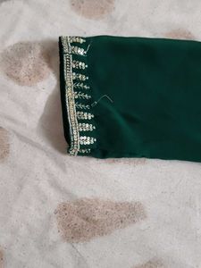 Emerald Green Embellished Kurti