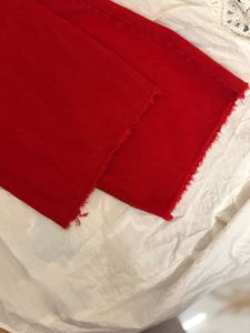Red solid boot cut / straight Jeans