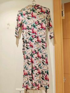 Floral Print Midi Dress