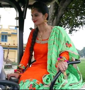 Orange Salwar Kameez