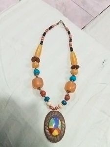 Beaded Pendant Necklace