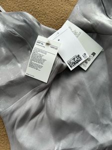 H&amp;M Silver Slip Dress