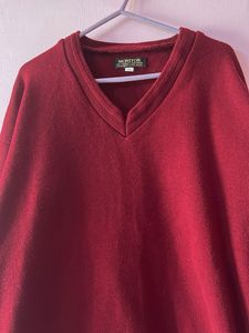 Red V-Neck Sweater