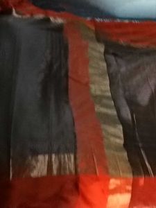 ComboOffer - UnusedOrangeBorderSarees WithSt