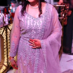 Beautiful Gown With Heavy Dupatta