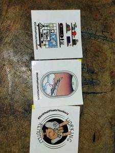 Boat Stickers 3 Pc