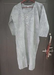 Kurta Grey Denim Looks
