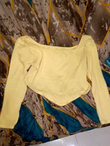Yellow Long Sleeve Top