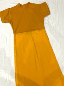 Yellow kurta style Top