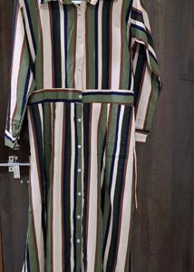 Striped Shirt Dress