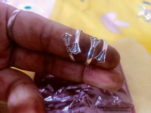 Silver Adjustable toe Rings