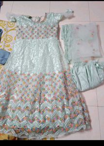 lite  blue gown for all ocation.