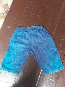 Blue Patterned Shorts