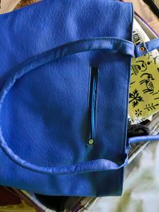 Blue &#39;Paris&#39; Handbag