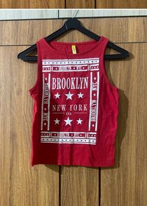 Red Vintage Tank Top