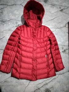 arnold palmer Red Padded Jacket with Hood