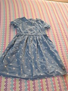 Cute Denim Girls Dress💙🩵💙