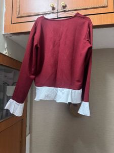 Burgundy Bow Lounge Set