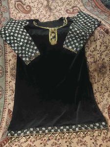✅Black Butique Style Velvet Kurta