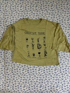 Olive Crop Top