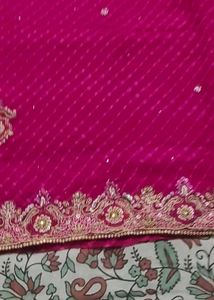 zardozi work Magenta Dress