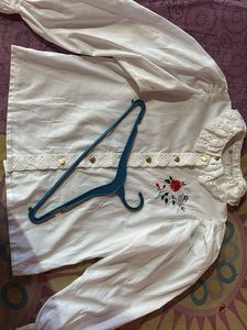 White Embroidered Top