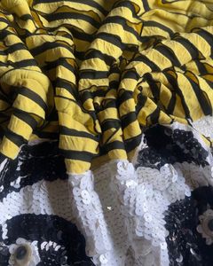 Panda ruffles and Sequin T-Shirt