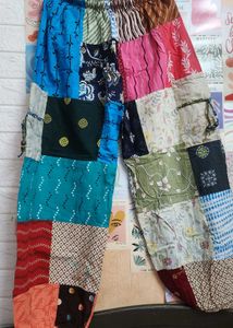 Patchwork Harem Pants