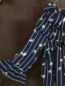 Floral Ink Color Top