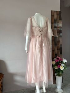 pink tulle gown