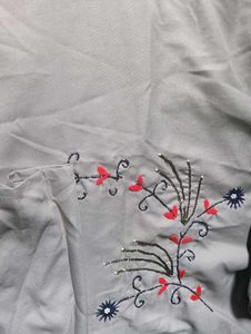 A Grey Embroidery Kurtas