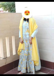 Floor Length Gown With Dupatta