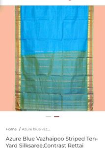 Elegant Blue &amp; Green Saree