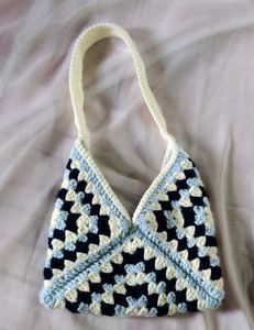 Crochet Granny Square Tote Bag