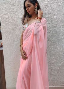 Pink Saree