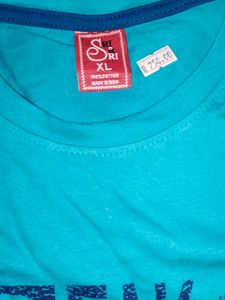 Blue Graphic Print T-Shirt