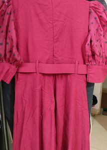 Red One Piece Full Length Dress