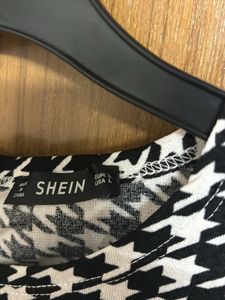 SHEIN Houndstooth Pattern Dress