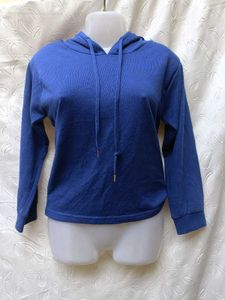 💙Blue Cropped Hoodie