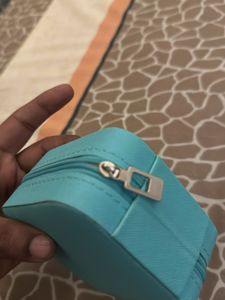 Teal Jewelry Travel Case