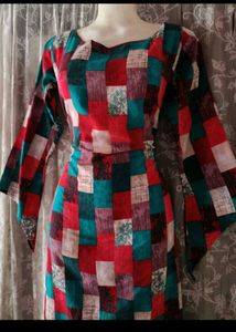 Patchwork Style Dress
