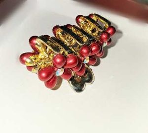Red &amp; Gold Flower clutcher