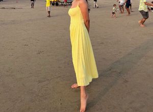 SAVANA Yellow Maxi Dress