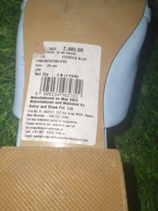 AND Blue Chain Mule Heels Size 38